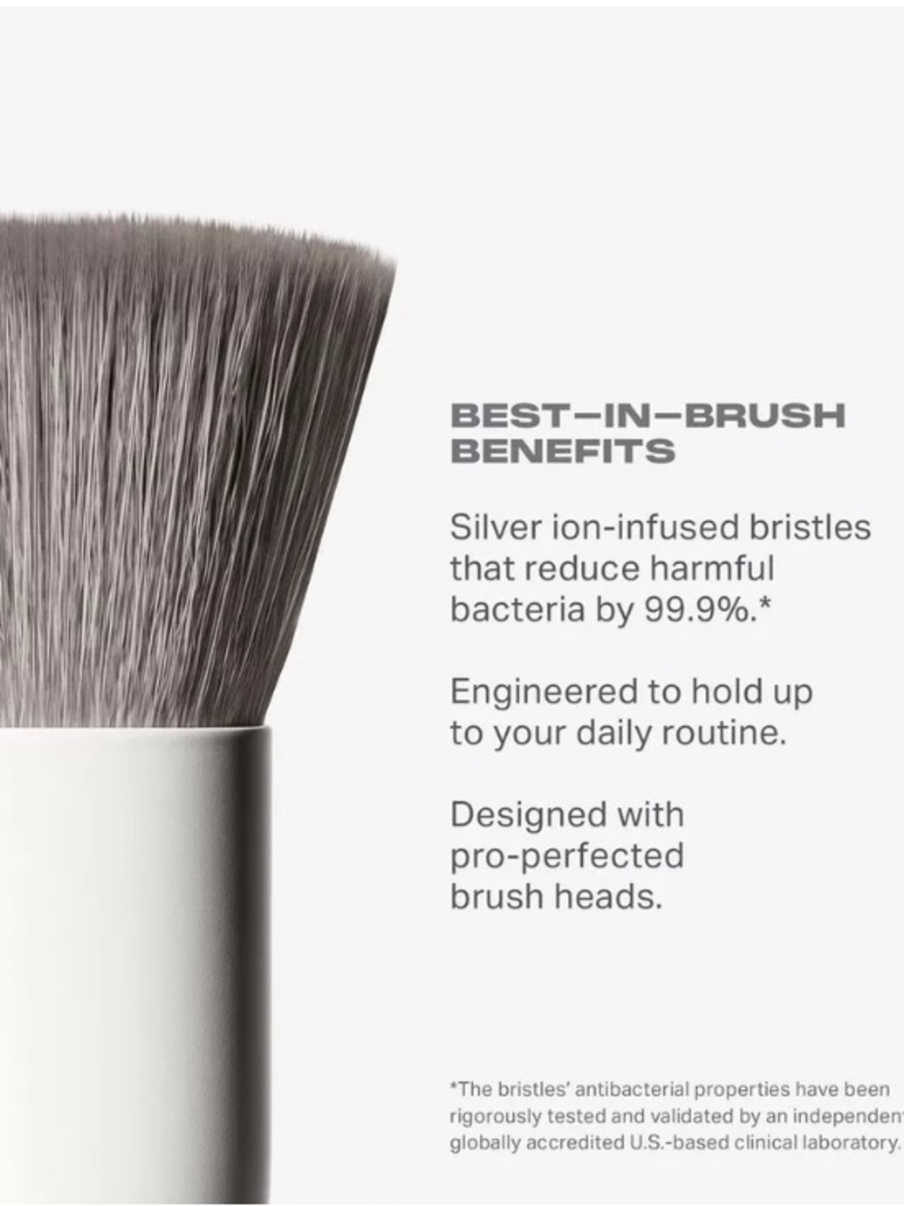 Morphe Eye & Brow Brush Set - White Handles with Taupe Bristles - Picture 5 of 7